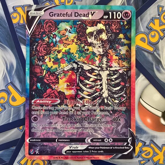 Grateful dead V Pokemon Card - Ripple Effect - Picture 1 of 7